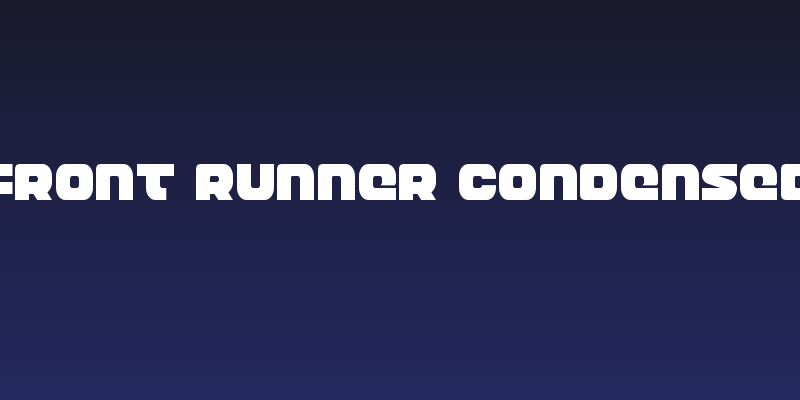 Front Runner Condensed Social Header