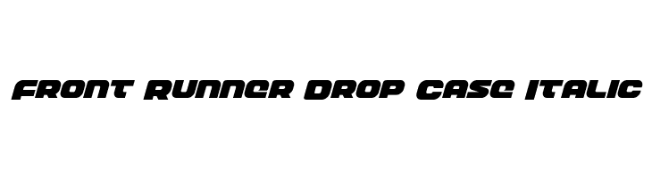Front Runner Drop Case Italic  नि: शुल्क फ़ॉन्ट्स डाउनलोड