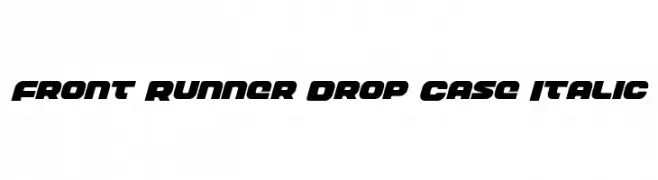 Front Runner Drop Case Italic  Fuentes Gratis Descargar
