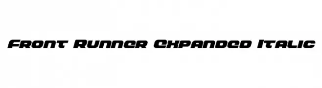 Front Runner Expanded Italic  Descarca Fonturi Gratis