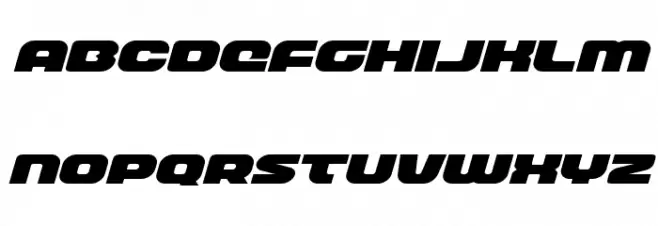 Front Runner Expanded Italic Шрифта ВЕРХНИЙ
