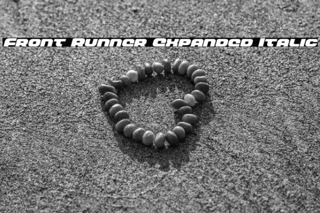 Front Runner Expanded Italic Font examples