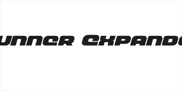 Front Runner Expanded Italic Logo