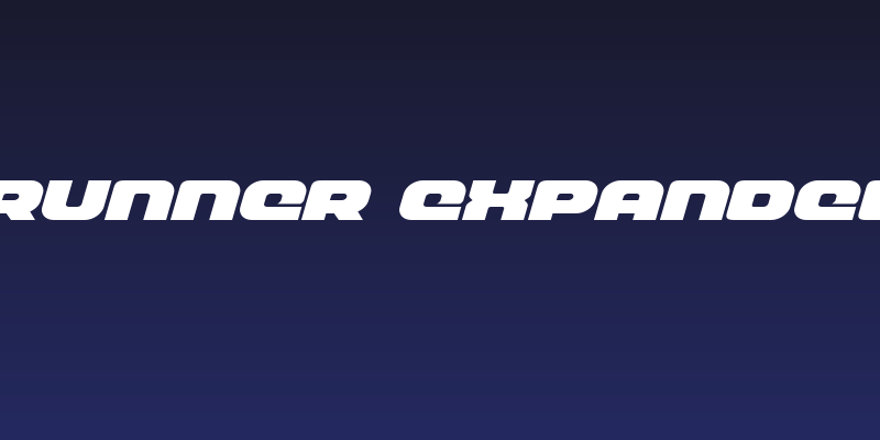 Front Runner Expanded Italic Social Header