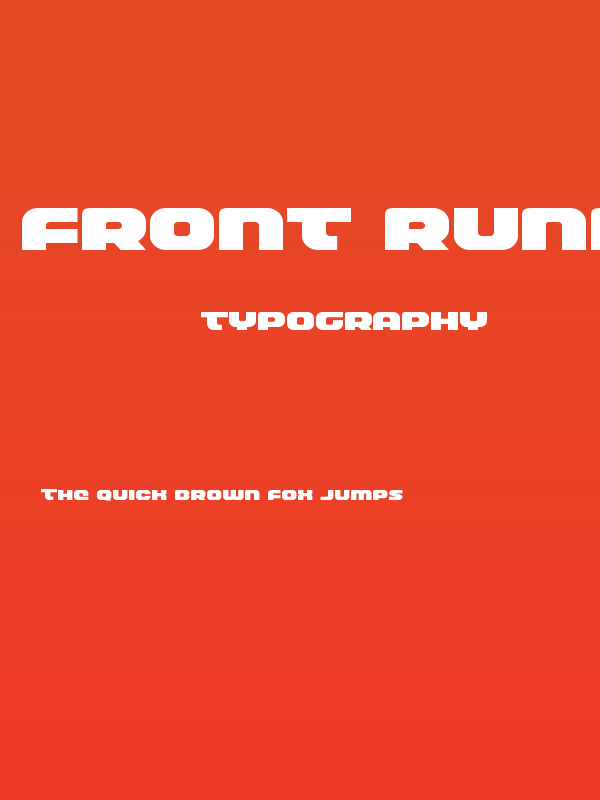 Front Runner Expanded Poster