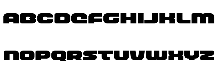 Front Runner Expanded Font LOWERCASE