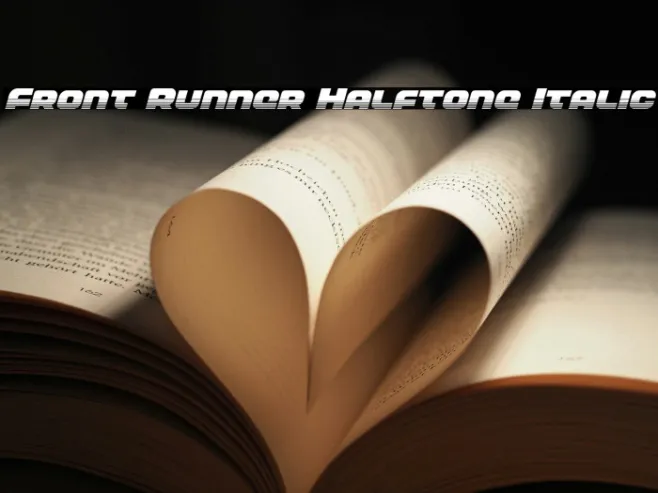 Front Runner Halftone Italic Example 3