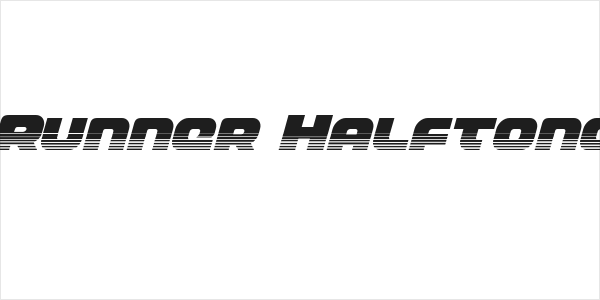 Front Runner Halftone Italic Logo