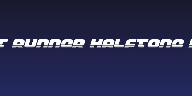 Front Runner Halftone Italic Social Header
