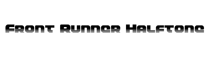 Front Runner Halftone  font caratteri gratis
