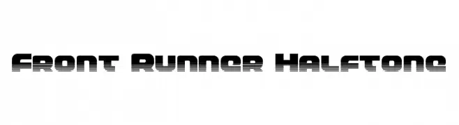 Front Runner Halftone  नि: शुल्क फ़ॉन्ट्स डाउनलोड