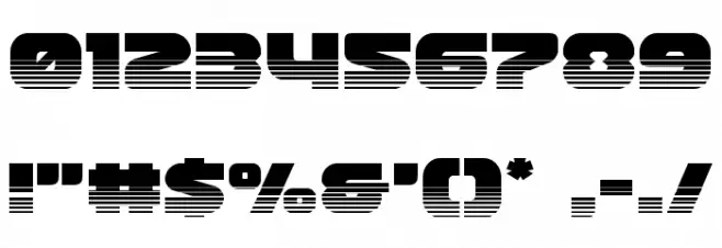 Front Runner Halftone Font OTHER CHARS