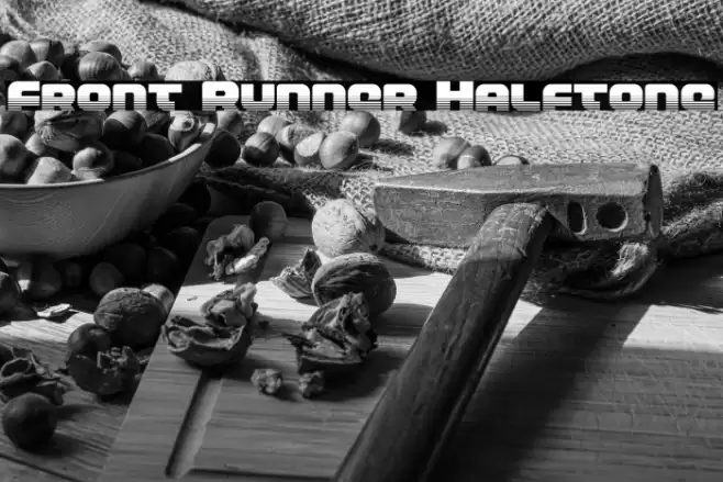 Front Runner Halftone Font examples