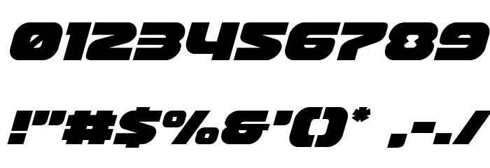 Front Runner Italic Font OTHER CHARS