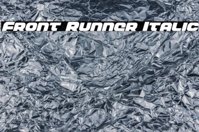 Front Runner Italic Example 1