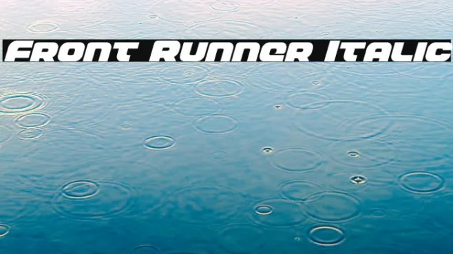 Front Runner Italic Example 2