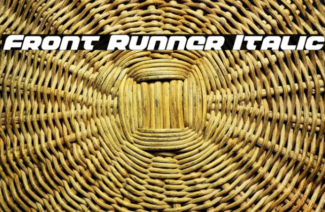 Front Runner Italic Example 3