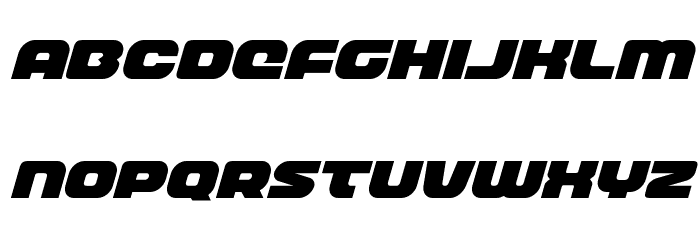 Front Runner Italic Font LOWERCASE