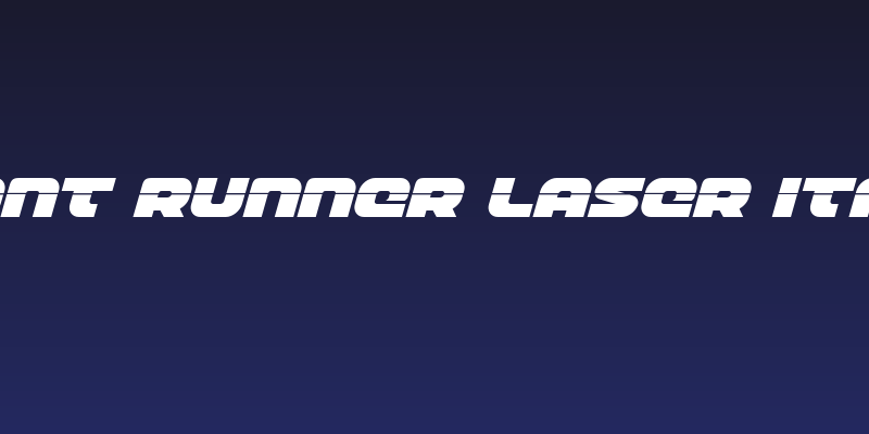 Front Runner Laser Italic Social Header