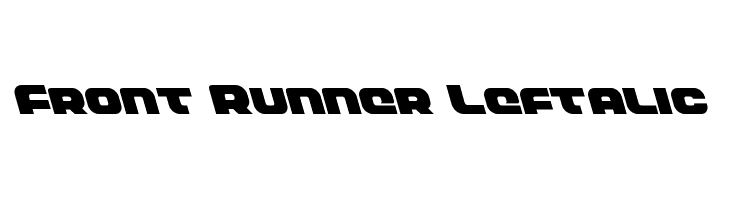 Front Runner Leftalic  Free Fonts Download