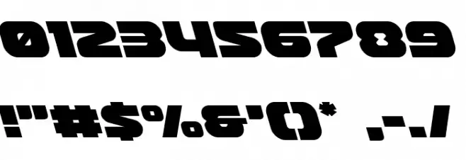 Front Runner Leftalic Font OTHER CHARS