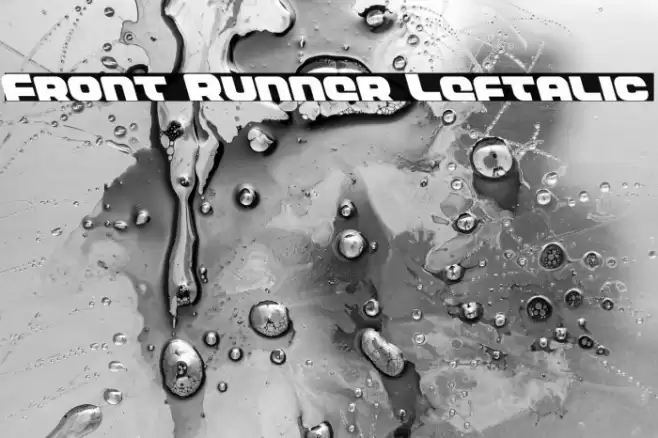 Front Runner Leftalic Font examples