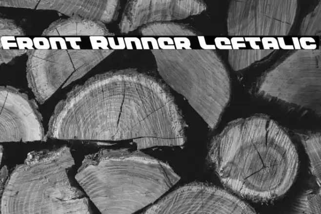 Front Runner Leftalic Font examples