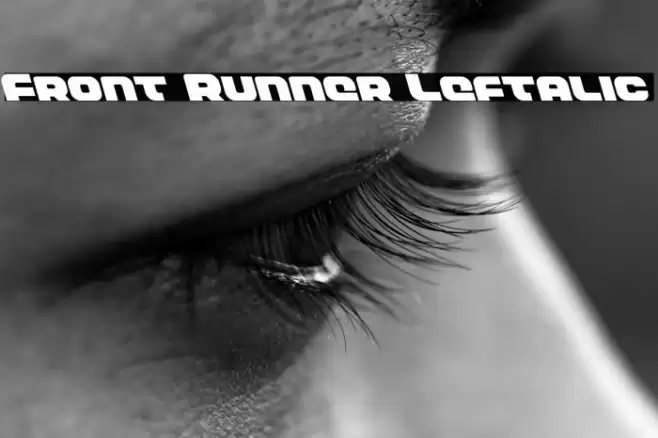 Front Runner Leftalic Font examples