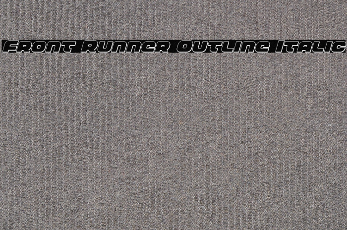 Front Runner Outline Italic Example 3
