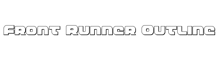 Front Runner Outline  font caratteri gratis