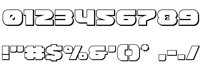 Front Runner Outline Font OTHER CHARS