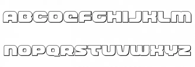 Front Runner Outline Schriftart Groß