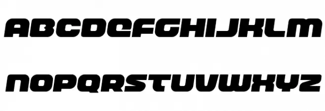 Front Runner Semi-Italic Schriftart Groß