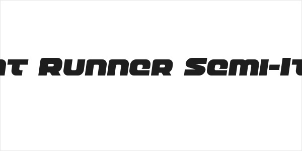 Front Runner Semi-Italic Logo