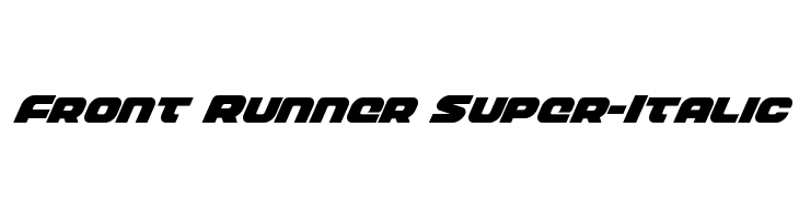 Front Runner Super-Italic  Fuentes Gratis Descargar
