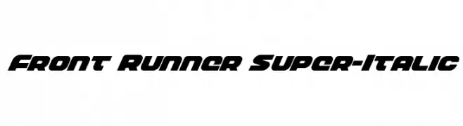 Front Runner Super-Italic  Descarca Fonturi Gratis
