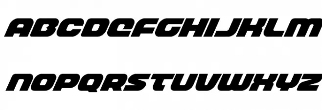 Front Runner Super-Italic Schriftart Groß