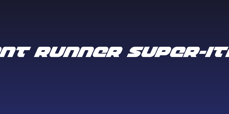 Front Runner Super-Italic Social Header