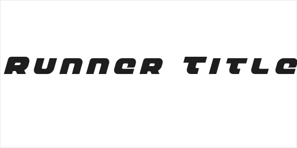 Front Runner Title Italic Logo
