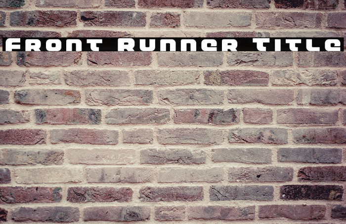 Front Runner Title Example 1