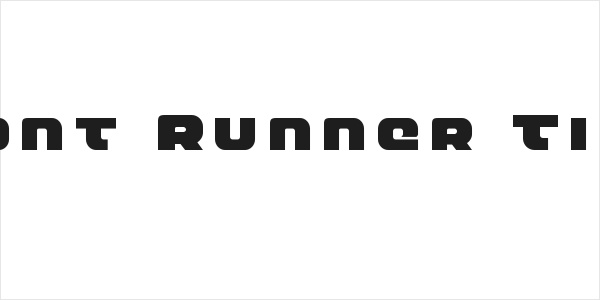 Front Runner Title Logo