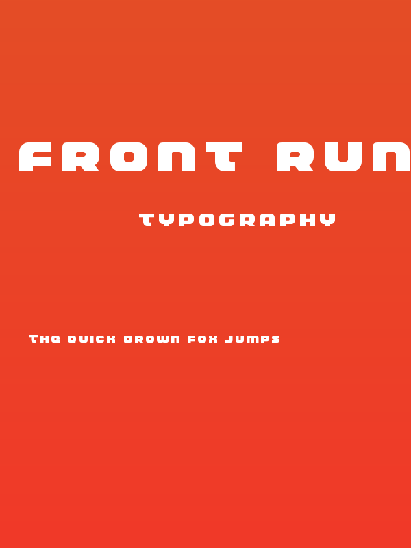 Front Runner Title Poster