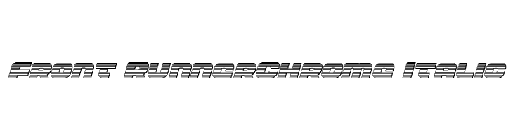 Front RunnerChrome Italic  Descarca Fonturi Gratis