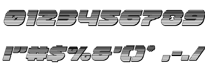 Front RunnerChrome Italic Font OTHER CHARS