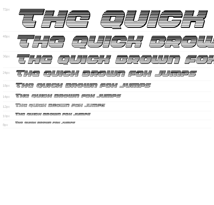 Front RunnerChrome Italic Waterfall