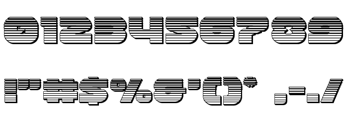 Front RunnerChrome Font OTHER CHARS
