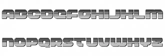 Front RunnerChrome Schriftart Groß