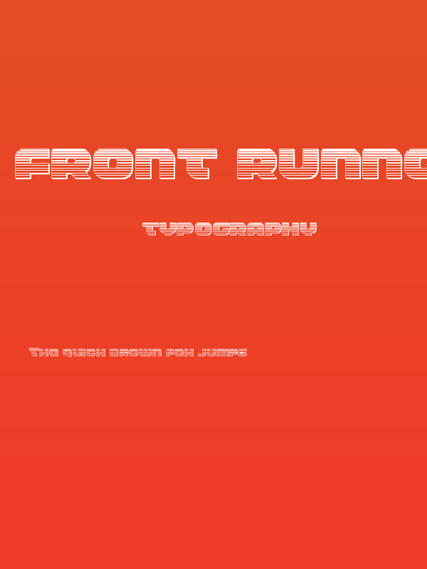 Front RunnerChrome Poster