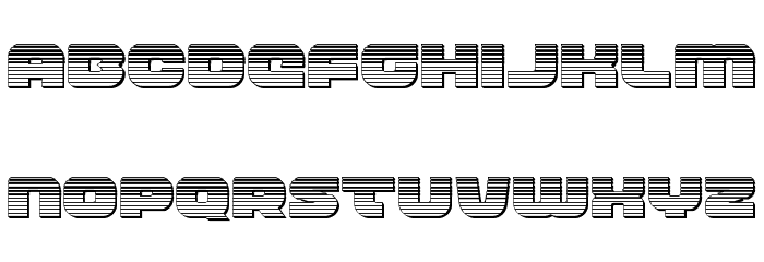 Front RunnerChrome Font LOWERCASE