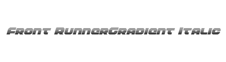 Front RunnerGradient Italic  フリーフォントのダウンロード